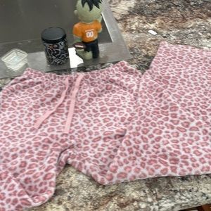pink cheeta print pj pants